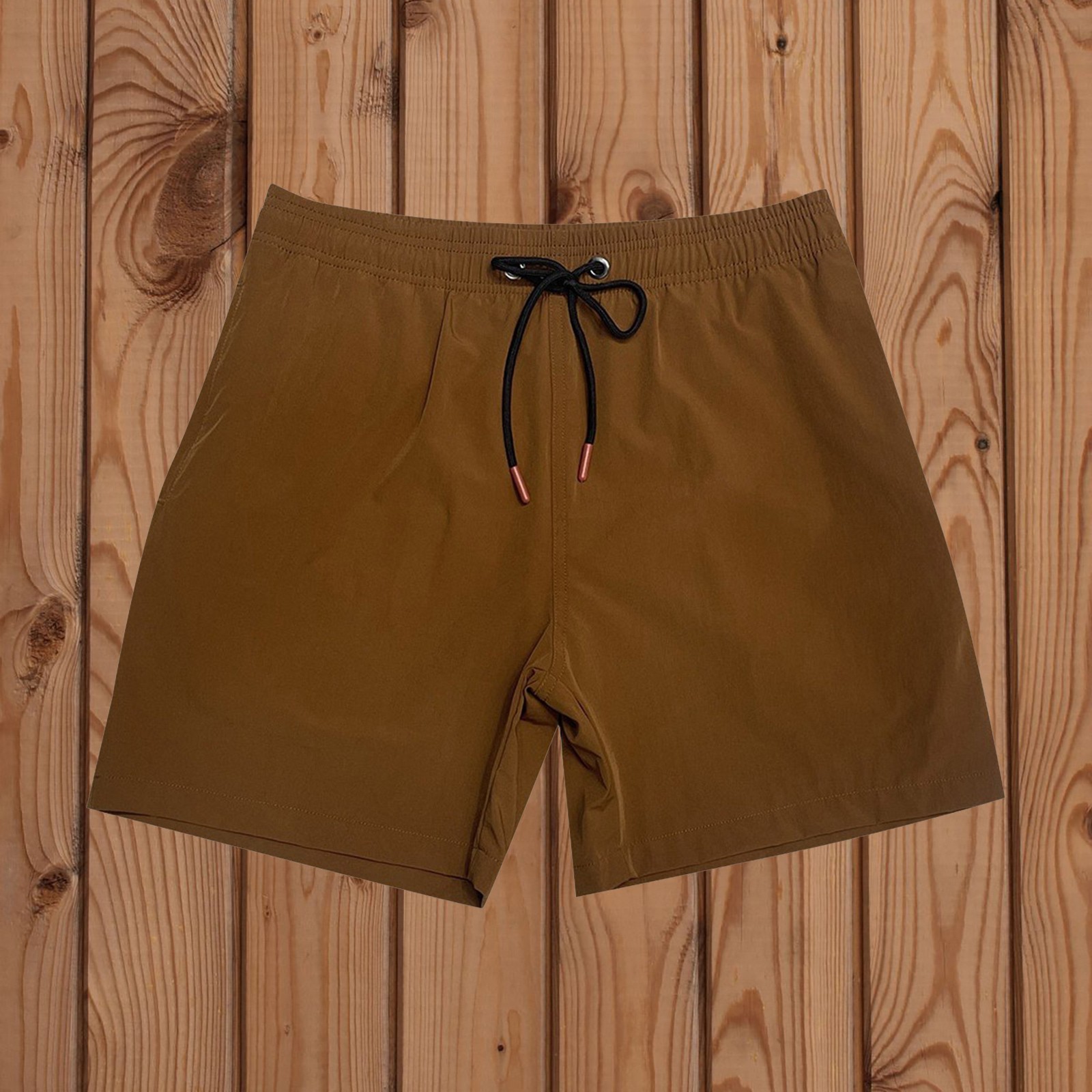 thumbnail image 2 of Pantalones de playa de nylon elástico en 4 direcciones para hombre - Pantalones cortos de baño holgados de talla grande con bolsillos - Cintura elástica transpirable para resorts costeros, 2 of 7